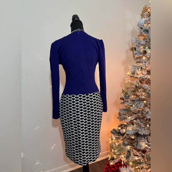 Oxiuli Women's Pencil Dress Blue•Size M - Picture 2 of 5